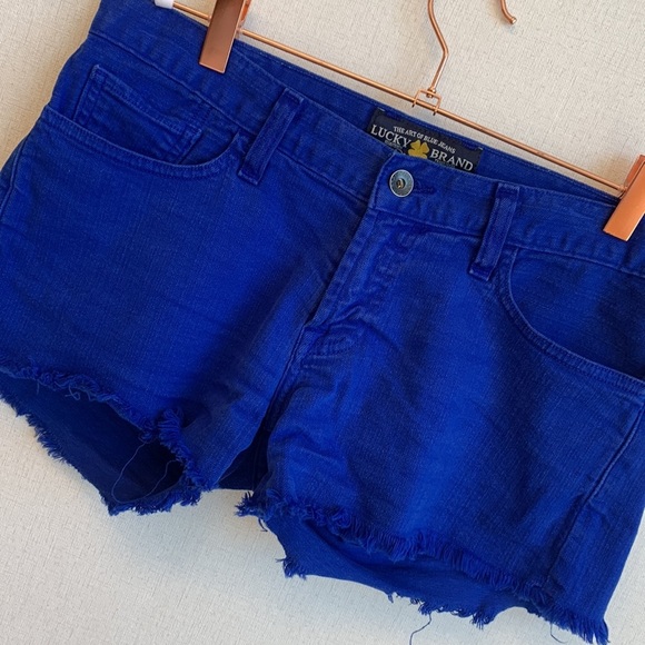 Lucky Brand Cobalt Riley Shorts • Sz 2/26 - Picture 2 of 13